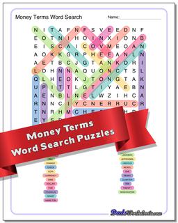 Math Terms Word Search Puzzle